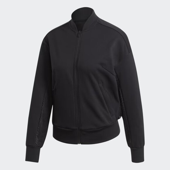EUC Women’s 2XL Adidas ID Mesh Bomber Jacket - Picture 1 of 5